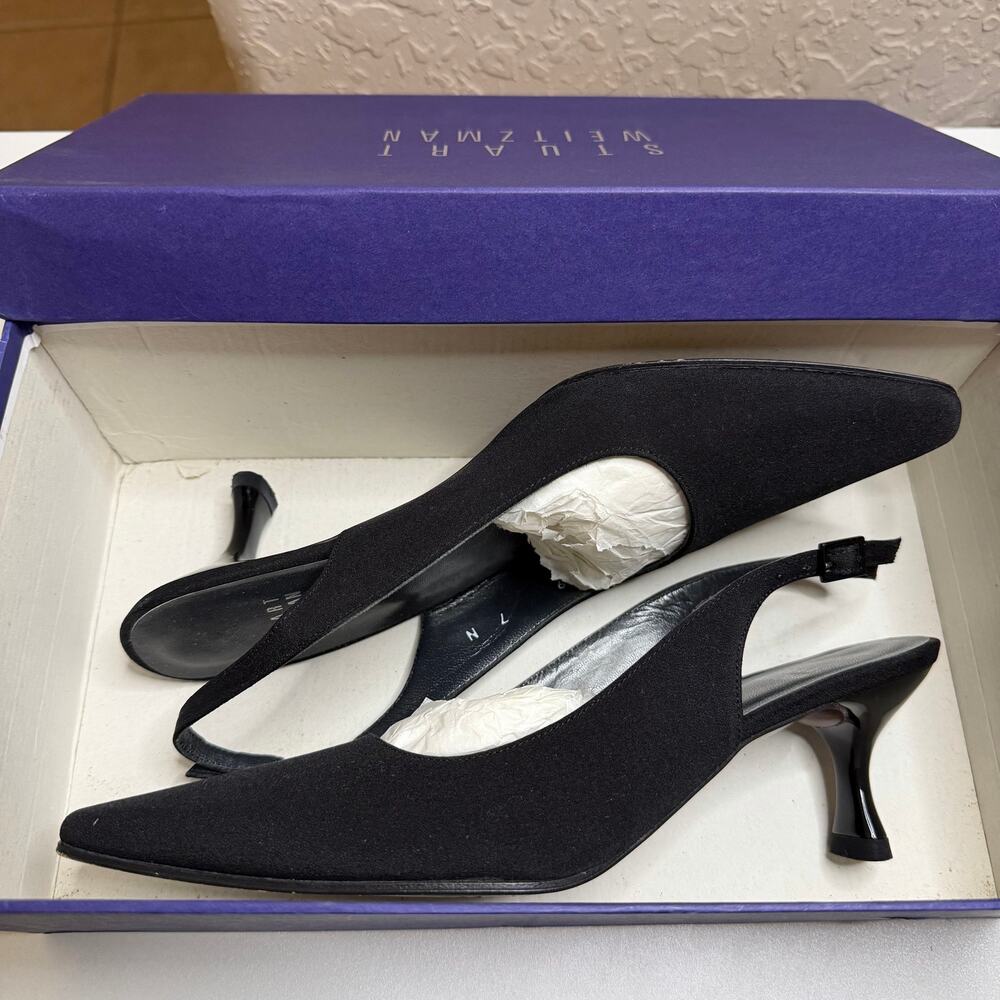 Stuart Weitzman Ideal Black Basic Stretch Micro S… - image 7